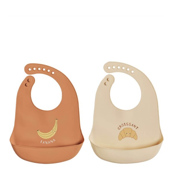 OYOY Yummy smekke silikon 27x19 cm 2 stk Caramel Butter