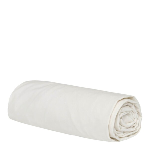 Høie Flanell formsydd laken 90x200x25 cm krem
