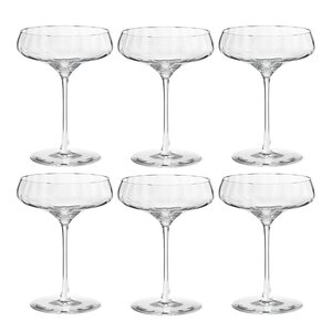 Georg Jensen Bernadotte champagne-coupeglass 20 cl 6 stk krystall