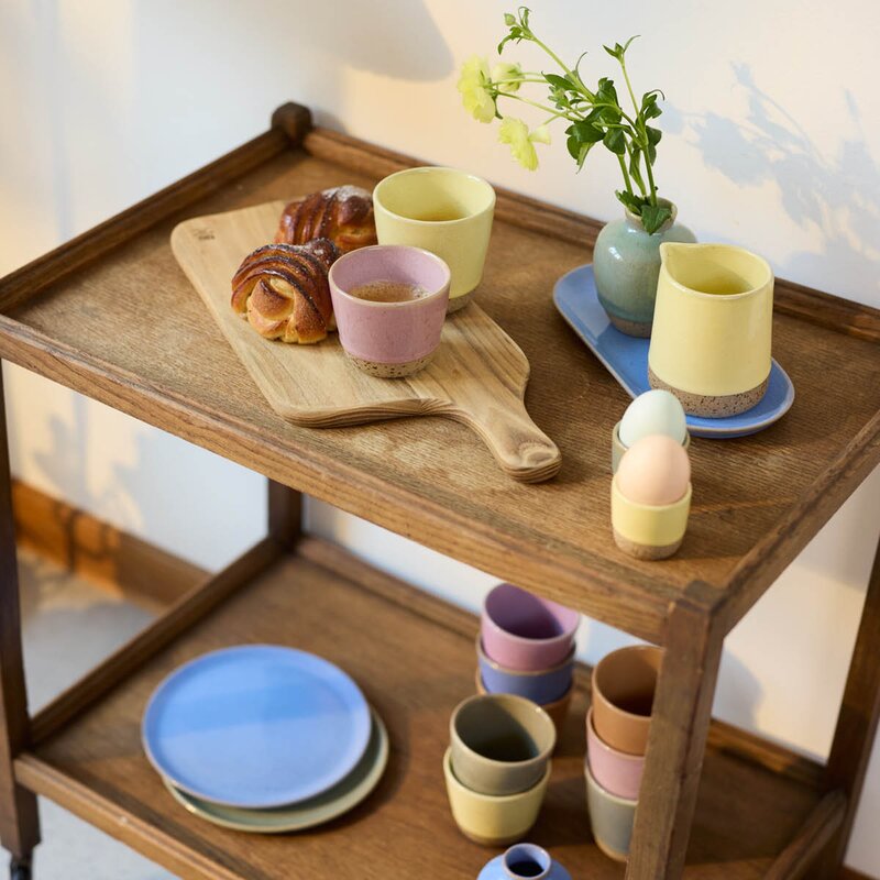 Aida RAW Colour oval tallerken 25 cm Blueish