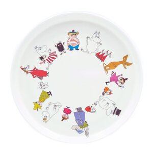 Moomin Mummifamilien tallerken 20 cm melamin hvit