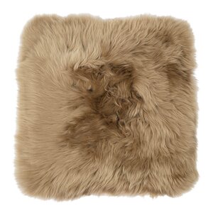 Natures collection A/S Sitteunderlag new zealand saueskinn lang ull 40x40 cm taupe