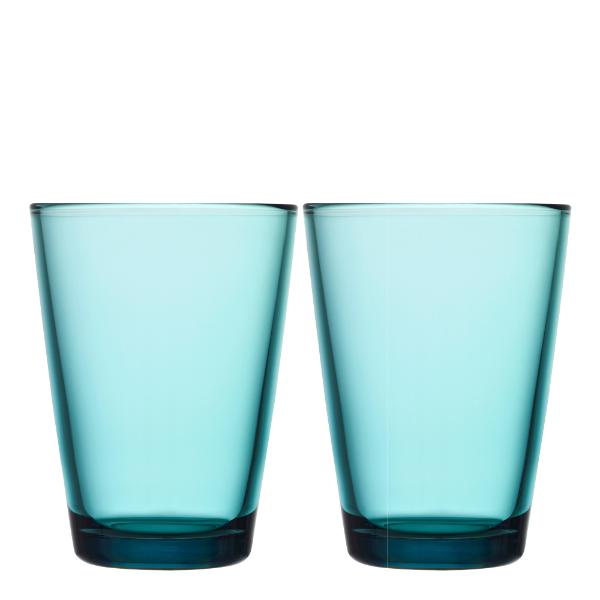 Iittala Kartio glass 40 cl 2 stk sjøblå 