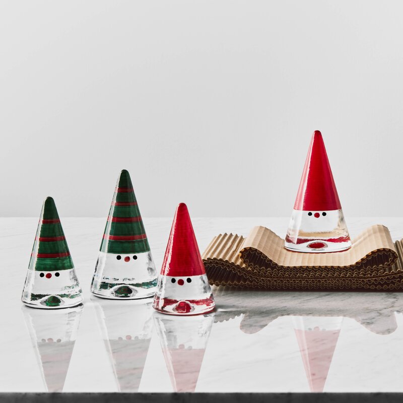 Kosta Boda Noel nisse 15 cm grønn