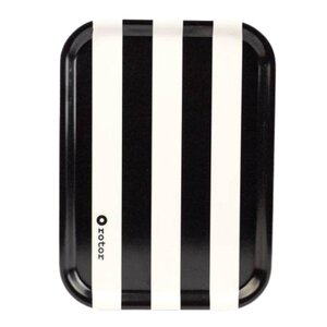 Rotor Design Stripes serveringsbrett 27x20 cm svart/hvit