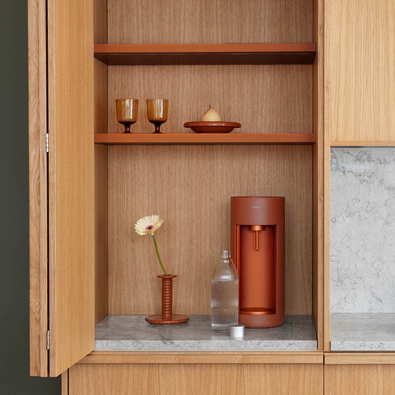 Mysoda Glassy kullsyremaskin uten sylinder terracotta