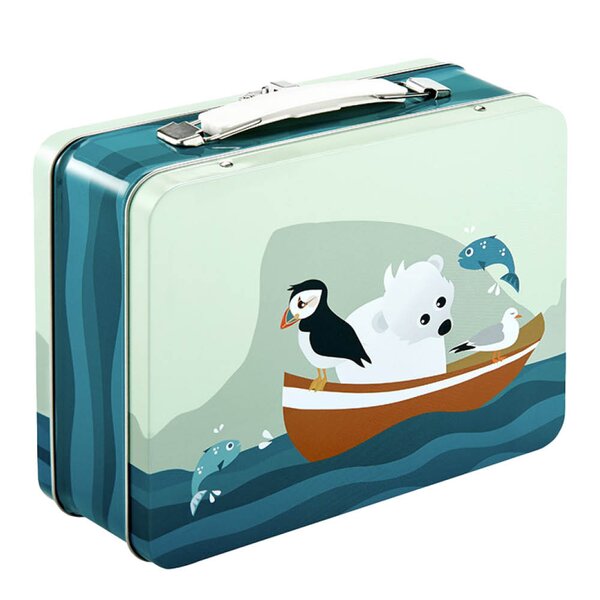 Blafre Lundefugl koffertboks 8x16x19 cm blå