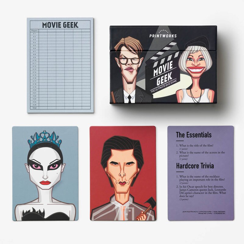 Printworks Trivia film geek spill