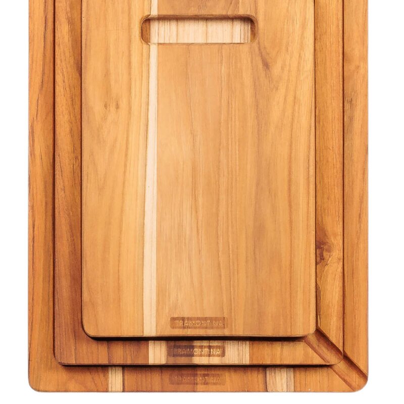 Tramontina Skjærebrett i tre 3 deler teak