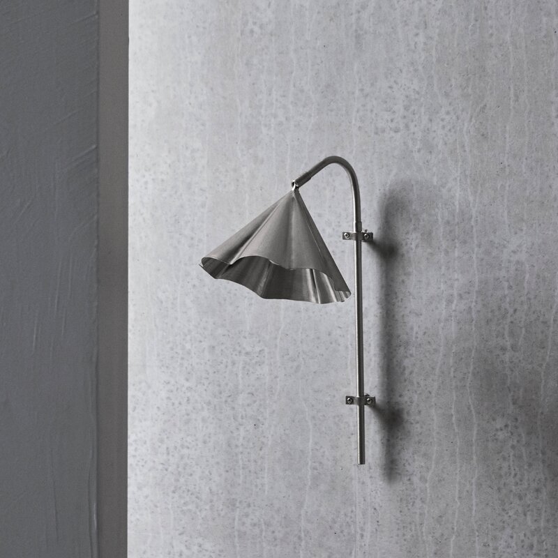 House Doctor Flola vegglampe 51 cm børstet sølvfinish