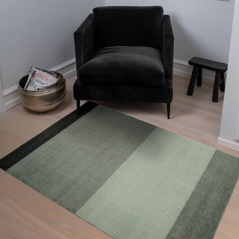 Tica Copenhagen Stripes horisontal gulvmatte 120x67 cm green