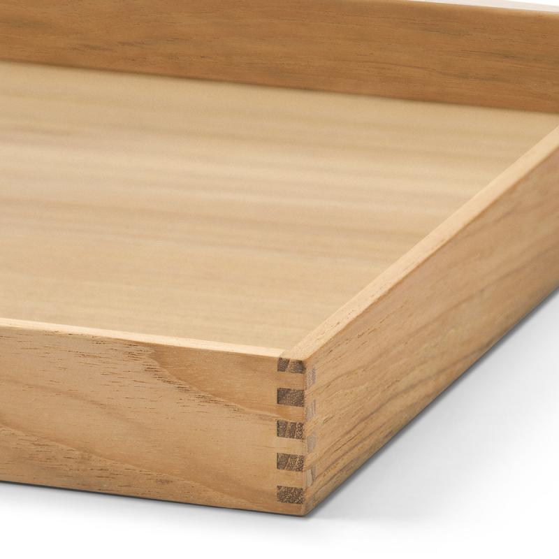 LIND DNA Even teak brett 27,9x35,9 cm nupo lys grå