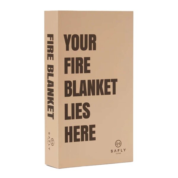 Safly Coffee Table Book med brannteppe 16x28 cm beige