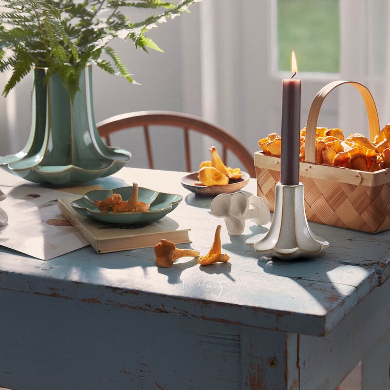 Kähler Kantarel lysestake 10 cm sand