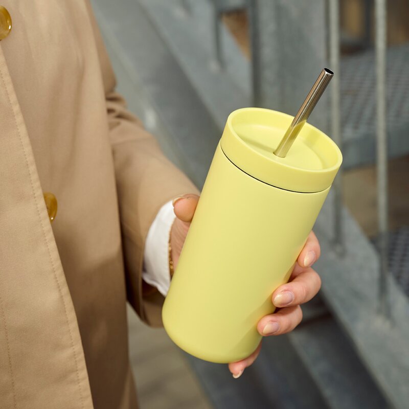 Stelton To Go Sip termokopp med sugerør 40 cl laevis