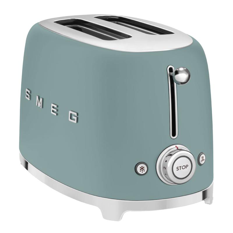 SMEG Brødrister 2 skiver TSF01 emerald green