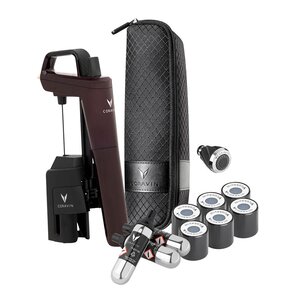 Coravin Timeless Six+ vinsystem i koffert 12 deler rød