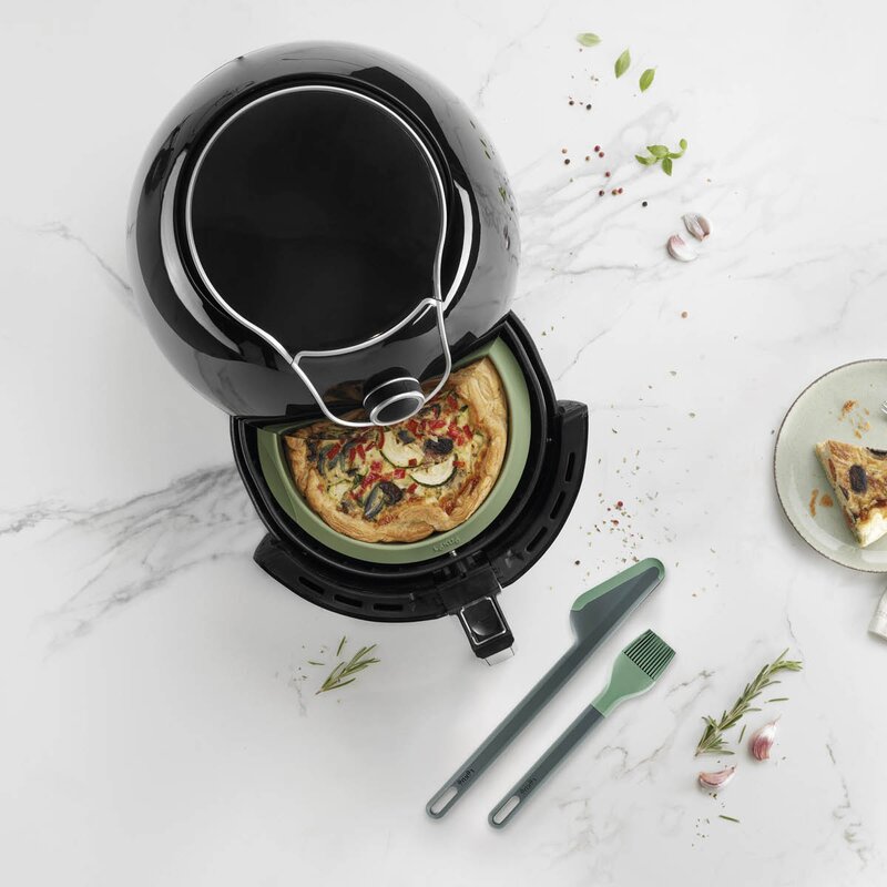 Lékué Essential Kit silikonform og redskap til airfryer grønn