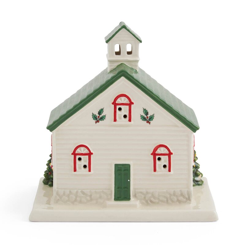 Spode Christmas Tree skole LED lykt 14,5x13,7x11 cm