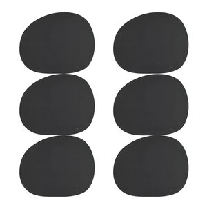 Aida RAW bordbrikke silikon 41×33,5 cm 6 stk svart