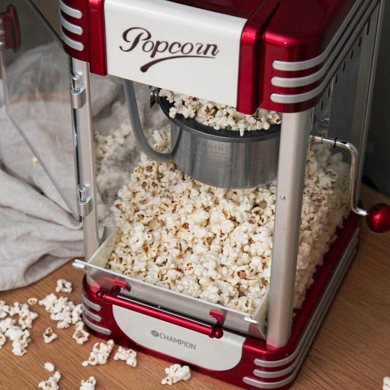 CHAMPION Retro popcornmaskin XL PCM406 rød metallic