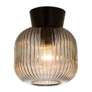Aneta Lighting Vanja plafond 20 cm svart/røykfarget