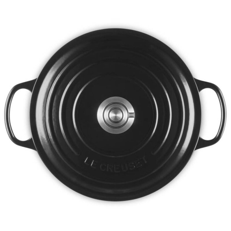 Le Creuset Signature støpejernsgryte rund 5,3L 26 cm black/crucible knob