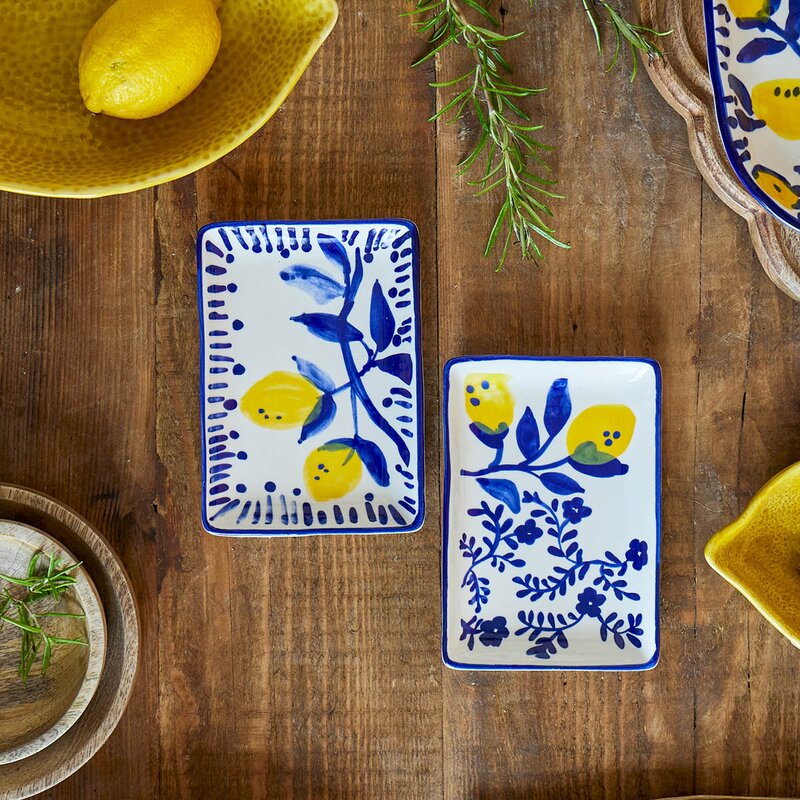 Creative Collection Maxima tallerken 15x11 cm 2 stk blå