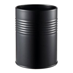 Modern House Black Box rund oppbevaringsboks 14x10,5 cm svart
