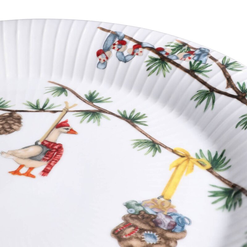Kähler Hammershøi Christmas tallerken 27 cm hvit m/dekor