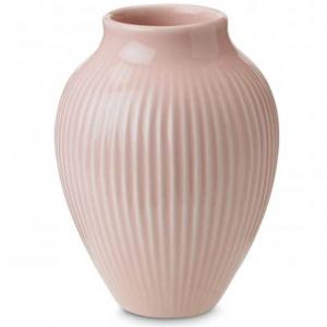 Knabstrup Keramik Vase riller 12,5 cm rosa