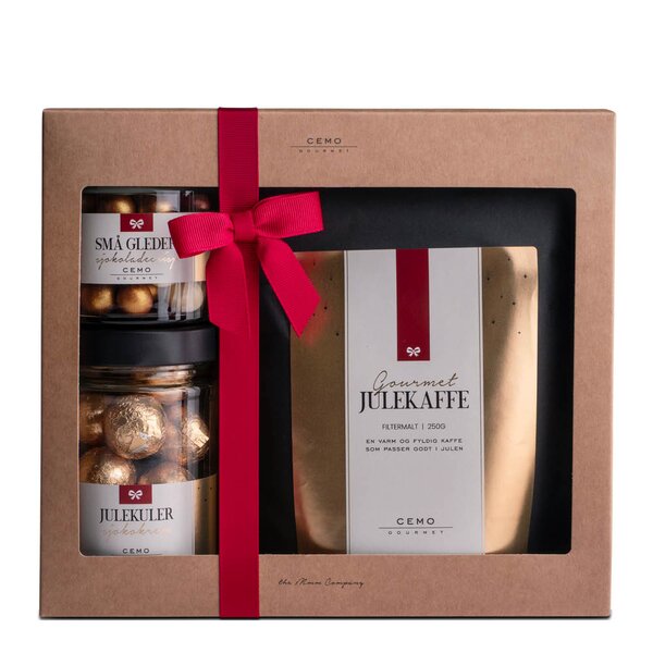 Cemo Lille Julaften gaveeske m/kaffe sjokoladekuler og sjokoladecrisp 480g