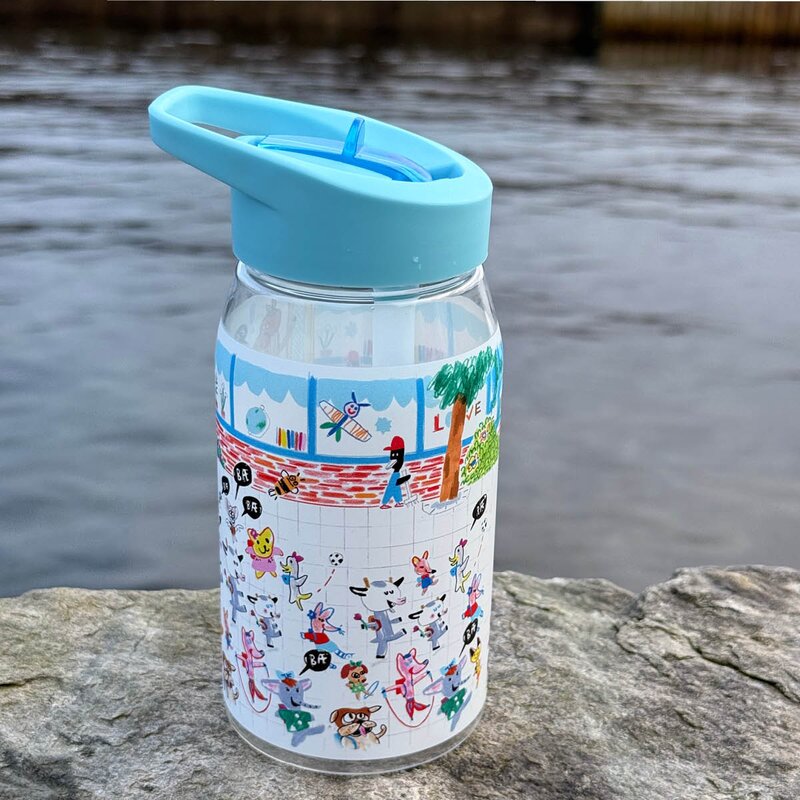 Modern House Bukkene Bruse drikkeflaske 0,5L back to school blå