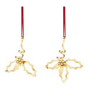 Georg Jensen 2026 juleornamentsett M+L gull