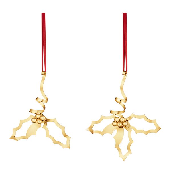 Georg Jensen 2026 juleornamentsett M+L gull