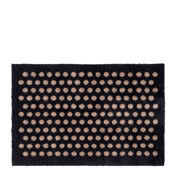 Tica Copenhagen Dot gulvmatte 40x60 cm svart/sand