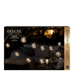 DeluxeHomeart LED lyslenke startsett stor 8 m stripe