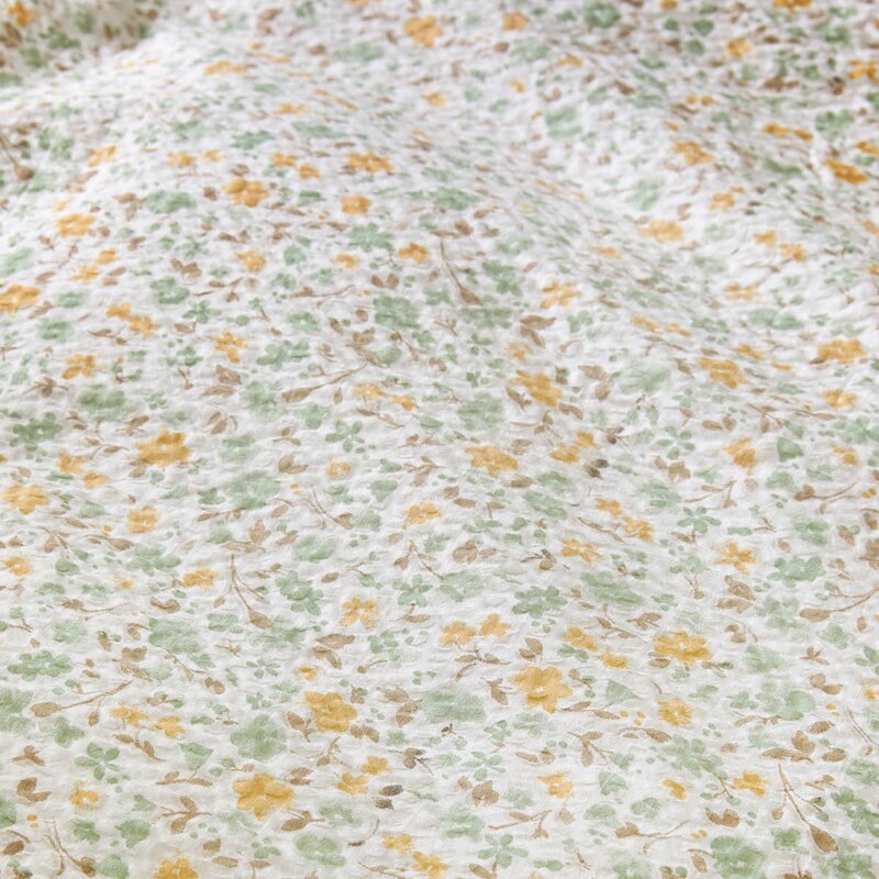 Høie Clara krepp sengesett 140x220 cm vårgrønn