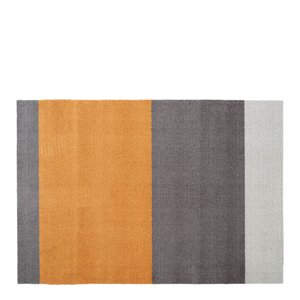 Tica Copenhagen Stripes horisontal gulvmatte 130x90 cm dijon/grey