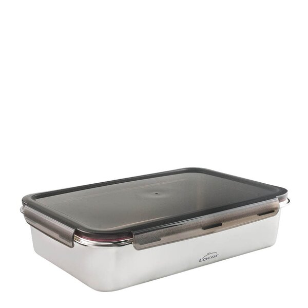 Lacor Matboks mikrobølgesikker tett lokk 5L stål