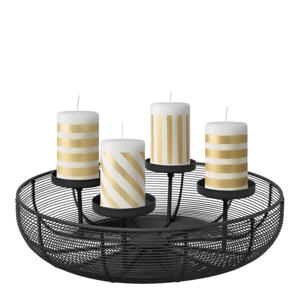 Villeroy & Boch Christmas Chic adventstake 41x40 cm svart