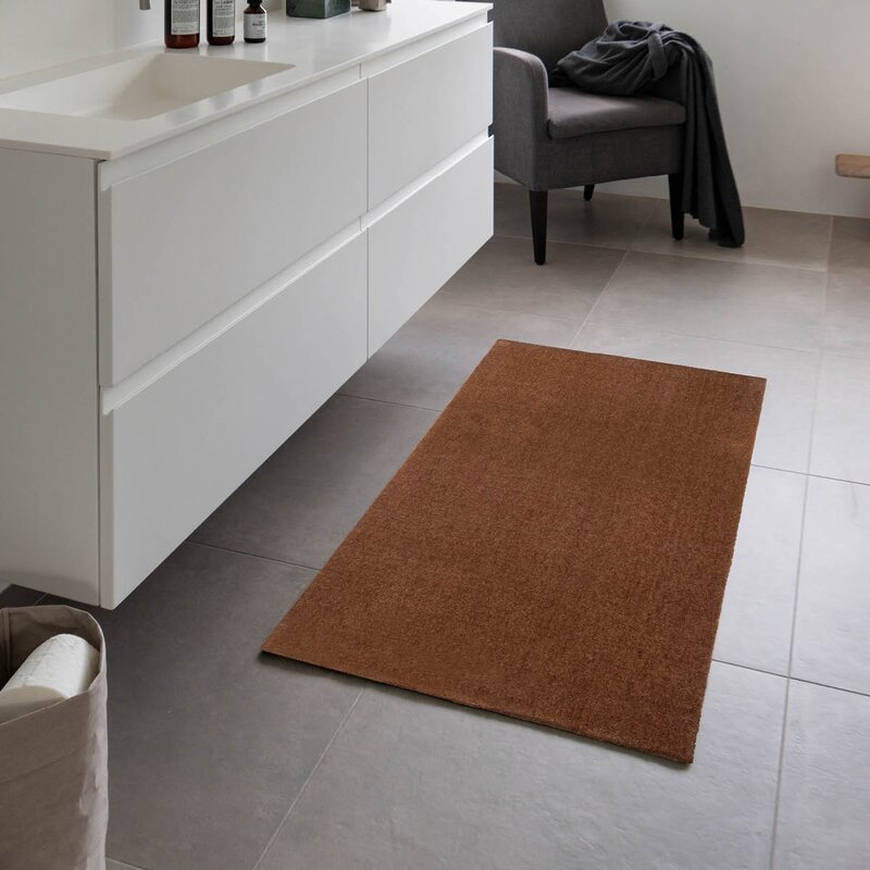 Tica Copenhagen Unicolor gulvmatte 120x67 cm cognac