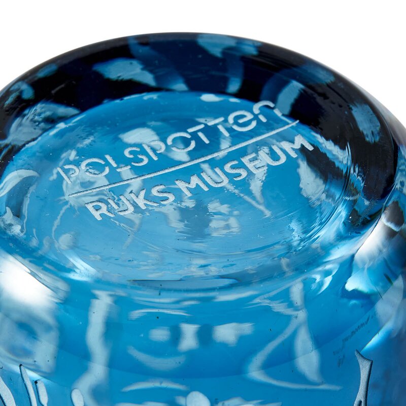 Pols Potten Rijksmuseum drikkeglass 9,5x8,5c 2s blå