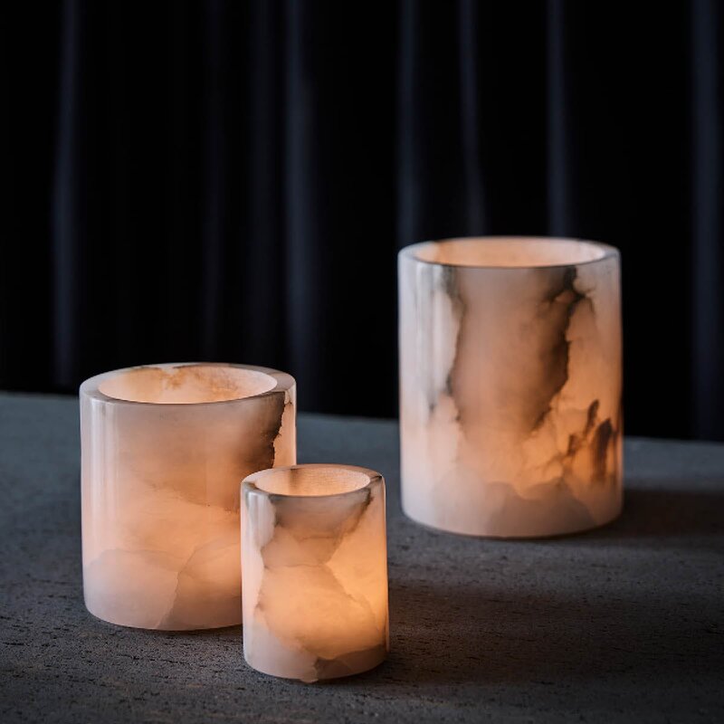 Tell Me More Alabaster telysholder XS 7,5 cm