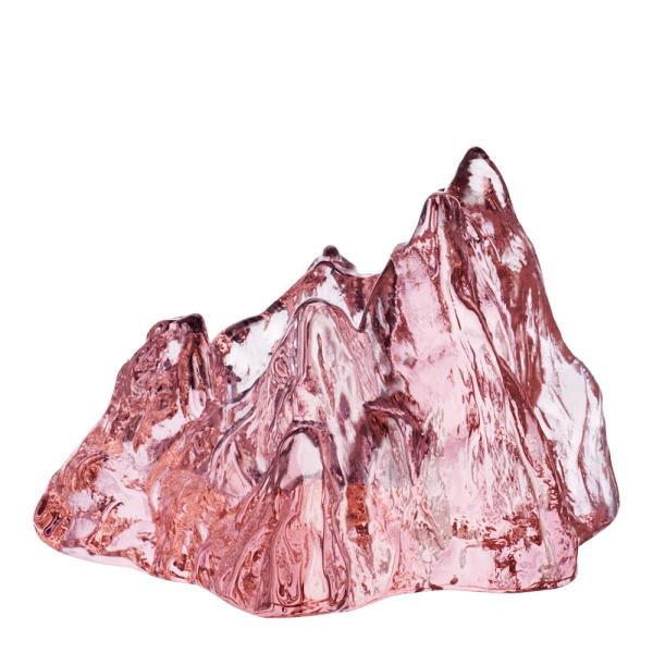 Kosta Boda – The Rock lyslykt 9,1 cm rosa