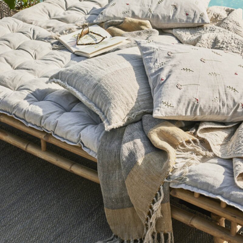 Lene Bjerre Ana pledd 170x130 cm grå