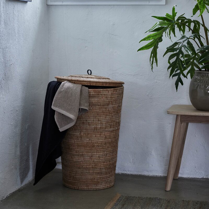 Lene Bjerre Norah skittentøyskurv 40x60 cm natur