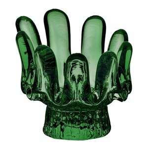Kosta Boda Sunflower lyslykt 9,2 cm emerald green