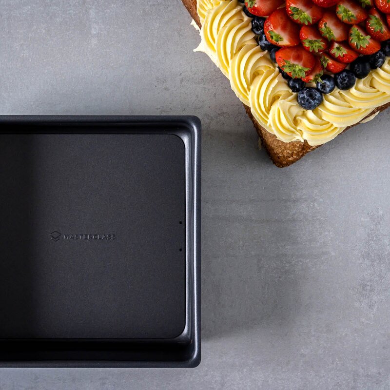 MasterClass Bakeform firkantet med avtakbar bunn 23 cm grå