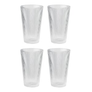 Stelton Pilastro drikkeglass 35 cl 4 stk klar